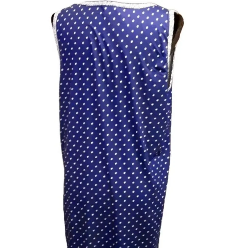 Sag Harbor Chemise and Robe Set‎ Paisley and Polka Dot sz L